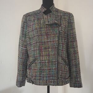 Coldwater Creek Colorful Tweed Blazer